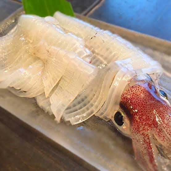 剣先イカの活き造り